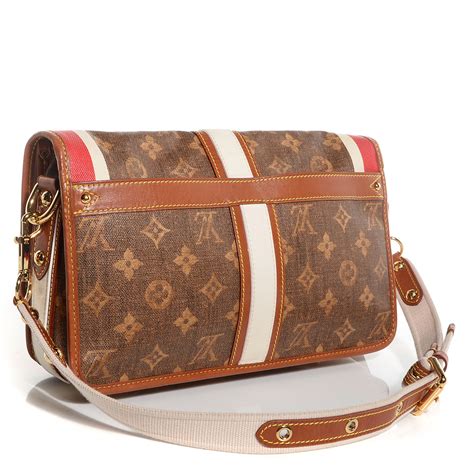 red lv clutch|LOUIS VUITTON Monogram Rayures Tisse Clutch Red.